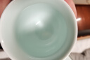 鹏博陶瓷景德镇茶杯陶瓷办公杯带盖家用杯子陶瓷水杯影青瓷会议室茶杯定制 影青金钟杯-描金加厚款 实拍图