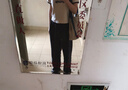 初语天丝莱赛尔牛仔裤女2024年夏季新款打褶宽松直筒长裤 黑色 2XL 实拍图