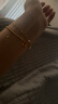 潮宏基珍珠黄18K金彩金手链女款 珠光 SCK33700193 约16cm加尾链 晒单实拍图