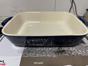 珐宝（staub）陶瓷烤盘芝士焗饭焗面盘家用烤箱焗炉专用烘焙双耳长方菜盘 深蓝色20*16cm 实拍图