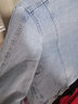 Prato Lee牛仔外套男潮流牛仔衣服男韩版浅蓝色牛仔夹克男春秋款修身学生 浅蓝色 XXXL 实拍图