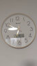 天王星（Telesonic）挂钟客厅万年历钟表3D立体创意双日历温度时钟简约石英钟薄边挂表 奢时金35CM日历款 晒单实拍图