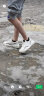 圣伽步skap休闲男鞋舒适时尚男士系带气垫厚底透气运动鞋A5E01AM3 米白色 40 实拍图