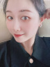 银瑜 明星同款水滴S925银针耳钉耳环女夏季高级设计感冷淡风耳饰 水滴扇形耳钉【一对】 实拍图