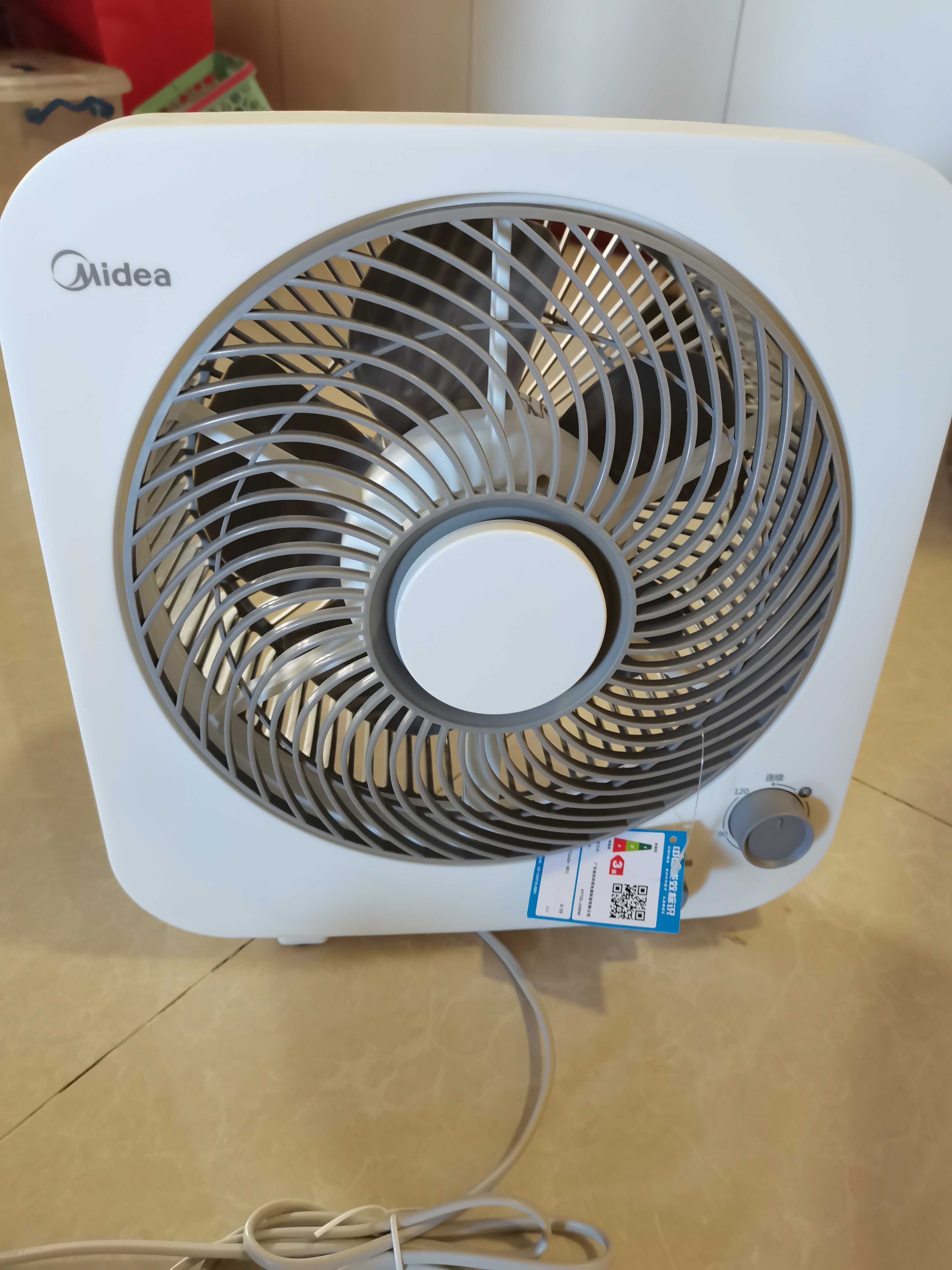 美的（Midea）电风扇 鸿运扇家用转页扇宿舍办公室风扇定时轻音节能电扇卧室客厅落地风扇 KYT25-22MW【10吋】 实拍图