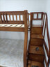 京喜福上下床双层高低床上下铺儿童床成人大人床多功能公主床双人母子床 【无漆原木款】梯柜款 上铺宽130cm下铺宽150cm 实拍图