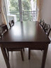 南之安 (顺丰速发)餐桌全实木餐桌椅组合6人长方小户型简约橡胶木长方桌 胡桃色 1.45m *0.9 一桌4椅全实木 实拍图
