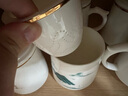 君肴 羊脂玉白瓷茶杯茶水分离陶瓷水杯办公杯大容量带盖带过滤办公室杯子马克杯家用情侣杯定制玉瓷主人杯 静心-茶水分离-三件套 实拍图