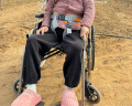鱼跃(yuwell)轮椅H062 折叠轻便免充气加强铝合金或钢材材质代步车 手动老人轮椅车 实拍图
