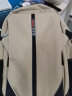 HALHIEI男女双肩背包15.6 16 18英寸17.3戴尔惠普笔记本电脑包17学生书包 卡其色 中号 可装15.6/16.1英寸电脑 实拍图