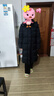 美力城【檀健次同款】长款羽绒服女装新款极地鹅绒外套时尚泡芙110 猛石黑 L （120-130斤） 实拍图