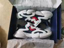 鸿星尔克（ERKE）童鞋中性大小童休闲鞋大网孔透气运动鞋尔克白/藏深蓝38 实拍图