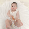 启乐融融纯棉肚兜婴儿夏季薄款男女宝宝全棉纱布半背护肚围连腿新生儿背心式带腿兜兜新生幼儿双层纱布护肚脐 长颈鹿 80码 实拍图