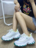 斯凯奇（Skechers）老爹鞋子女小白鞋熊猫鞋冬季运动休闲厚底百搭99999863/88888008 99999863-白色/绿色/WGR 35 实拍图