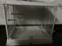 达洋鹦鹉笼鸟笼高透明观赏玻璃鸟笼家用鹦鹉笼子虎皮牡丹玄凤笼子 B6045白（含14件套礼包） 晒单实拍图