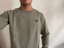 特步（XTEP） 卫衣男装套头t恤衫夏季休闲运动服饰男士保暖打底宽松大码跑步服 黑白-spirit圆领-不加绒 L /175 -现货速发 实拍图