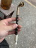 艾宝（abo） 复古传统黄铜旱烟袋锅子老式天然玉石嘴手工实木印花杆老人礼品 总长20cm-A款普通型 实拍图