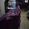 中南（ZHONGNAN）摩托车电动车电瓶车自行车雨衣男女加大加厚特大遮脚成人骑行雨披 4XL单人枣红（可视仪表盘） 实拍图