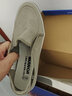 回力 Warrior 帆布鞋男鞋简约懒人款男士布鞋低帮一脚蹬薄款套脚休闲鞋 WXY-966 灰色 43 实拍图