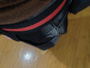JWKE 男士双环扣帆布腰带运动休闲青年牛仔裤皮带百搭裤腰带学生裤带 红黑条纹 115cm 实拍图