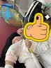 哈尼天空新生婴儿胎帽纯棉秋款初生宝宝毛球帽男女童帽子护囟门帽 馨馨云 M（适合头围42cm以内） 实拍图