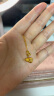 周大生黄金项链古法金葫芦足金古法葫芦母亲节礼物送妈妈送女友 黄金葫芦套链 6.74g 实拍图