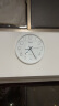 天王星（Telesonic）挂钟 客厅现代简约安静圆形石英寸挂表 Q7703-1白色35cm 实拍图