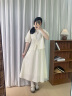 对白优雅新中式设计感两件套女2024夏季新款小白裙衬衫半身裙套装 月芽米（预售6月3日发货） S 晒单实拍图