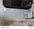 牧马人 K100机械键盘鼠标耳机套装游戏有线外设专用键鼠笔记本USB外接电脑台式专业电竞吃鸡三件套 K100白色青轴冰蓝光 实拍图