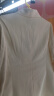 LILY2023秋新款女装复古青果领气质通勤时尚纯色修身小西装外套女 604米白 S 晒单实拍图