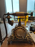 金顺迪海洋之星 仿古电话机复古老式欧式电话家用座机 无线插卡电话机电信移动固话座机 古铜色旋转(接电话线) 实拍图