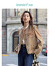 茵曼（INMAN）法式小香风短外套冬季女长袖洋气小个子休闲夹克上衣 浅驼色 XL 实拍图