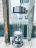希诺（heenoor）茶水分离杯男士双层水杯防漏磁吸大容量玻璃杯功夫茶具办公泡茶杯 本色-7012-300ml 实拍图