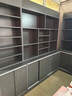 雅仕邦 超市收银台前台柜简约烟酒柜展示柜便利店吧台转角柜台生态板 灰色 转角柜50*50*91cm 实拍图