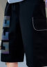 京神之柱（JINGSHENZHIZHU）童装男童七分裤薄款夏季中大童儿童运动休闲潮 KZ2356黑色 吊牌170码建议身高160-170cm左右 晒单实拍图