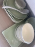 LOOKING HOME碗碟套装奶油风陶瓷餐具整套乔迁碗盘奶黄奶绿55件套 晒单实拍图