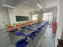 鼎千培训椅带写字板学生办公开会辅导班塑料可折叠一体桌椅会议室椅子 加厚料黑色（6张起售） 实拍图