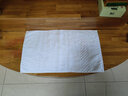华纱全纯棉浴室防滑地垫子脚垫加厚地巾吸水洗澡防水卫生间地毯酒店 白色 75cm*40cm 实拍图