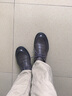 VOLO犀牛男鞋真皮商务休闲皮鞋男士正装鞋软皮软底透气德比鞋 灰色系带款 39 实拍图