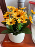 九千谷假花仿真黄色向日葵盆栽办公室假绿植客厅装饰品Life陶瓷花盆3490 实拍图