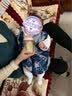 艺云阁 实木沙发垫 加厚红木沙发坐垫中式椅垫沙发垫子带靠背套装可拆洗 荷塘月色红 55*45*高度60/高密度海绵 实拍图