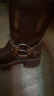 百丽辣妹骑士靴女商场同款牛仔西部靴Z9U2DDZ3 棕色-单里 35 晒单实拍图