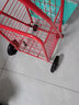杰适（jieshi）爬楼买菜购物车便携可折叠老年手拉车手推车行李车拖车铁质菜篮车 新购四轮红色 实拍图