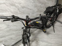 凤凰（Phoenix）新国标电动自行车锂电池助力车山地自行车男女士单车成人电瓶车 X1一体轮21速黑红-电动续航60km 实拍图