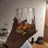 CLITON 玻璃威士忌酒杯 欧式雕花烈酒杯洋酒杯家用水杯玻璃杯套装 2只装 实拍图