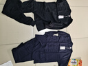 浪莎（LangSha）新疆纯棉薄款秋衣秋裤男保暖内衣套装男士打底衫防寒保暖打底 黑色 3XL (185/110) 实拍图