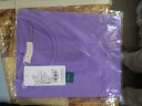 艾路丝婷夏装短袖T恤女上衣韩版修身圆领纯色棉体恤TX3361 紫色 165/88A/L 实拍图