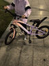 凤凰（Phoenix）儿童自行车山地车男女童青少年小孩学生2025新款6到12岁脚踏单车 单速【95装/全轴承】辐条轮粉紫 18寸：身高1.1-1.35米 实拍图