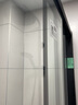 九牧（JOMOO） 【定制】极简整体淋浴房一体式浴室隔断一字型屏风三门联动E16  雅黑 光玻1.4-1.49m（高2m） 实拍图