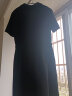 Aosijie高端品牌 法式连衣裙女夏季新款气质收腰显瘦小个子衬衫小黑裙 黑色【短袖】 XL 晒单实拍图
